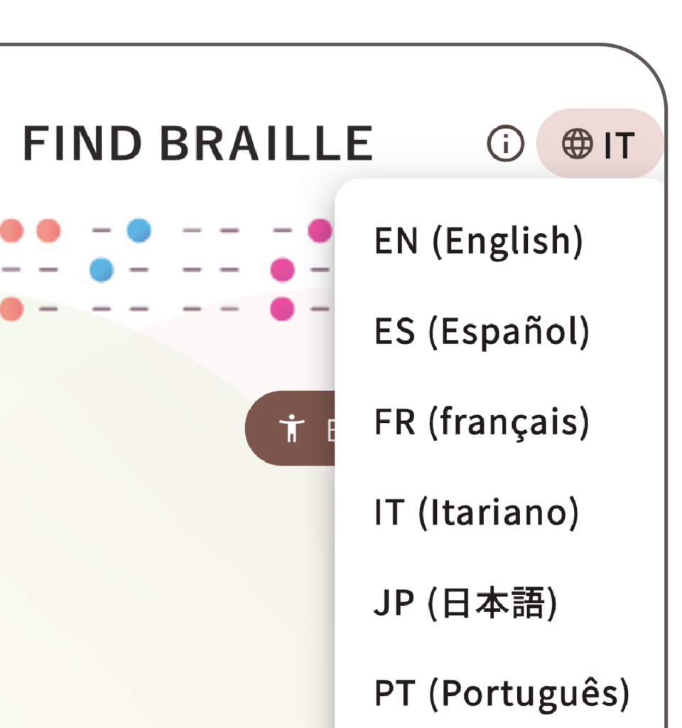 braille language change btn