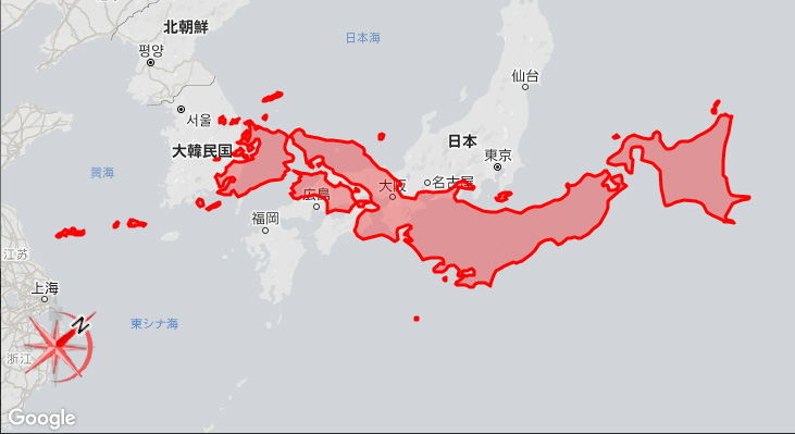 地図でホントの大きさを比較できるサイトができた こやり